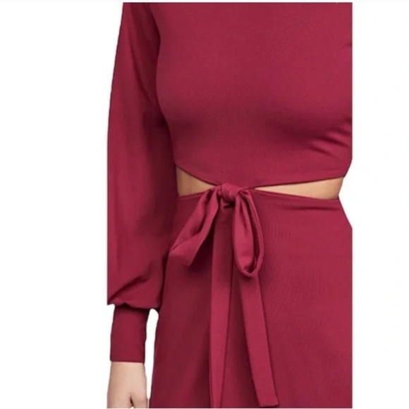 Susana Monaco - Cut Out Waist Bow Dress- - Picture 3 of 10